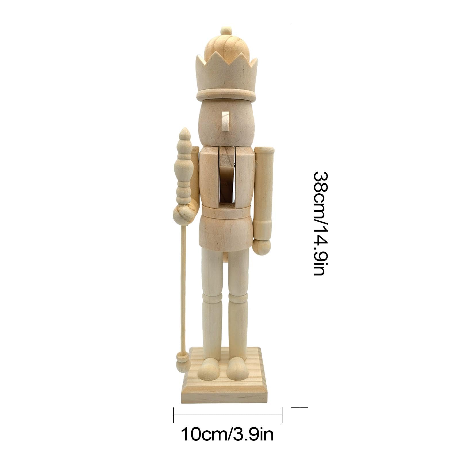 Amazon.co.jp: zwxqe 木製くるみ割り人形 クラフトキット | 未塗装の